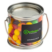 Small PVC Bucket Filled with Skittles 180g